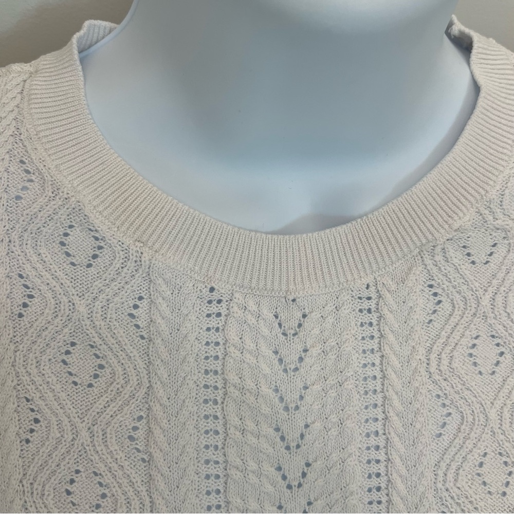 Express White Flutter Sleeve Ruffled short sleeve top - Picture 2 of 7